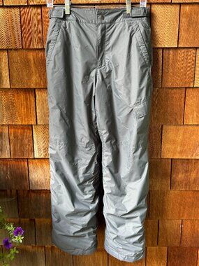 EUC Columbia Charcoal Gray Fleece Lined Cargo Pant - Youth Large